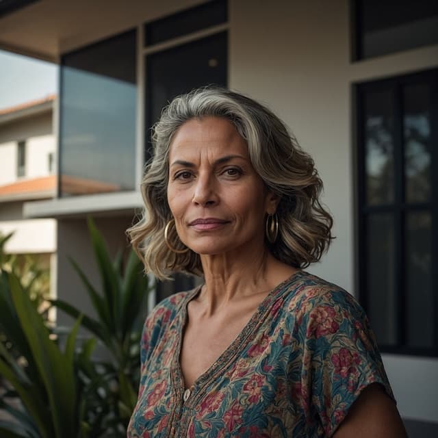 A man in a business suit shaking hands with a woman in a business suit.