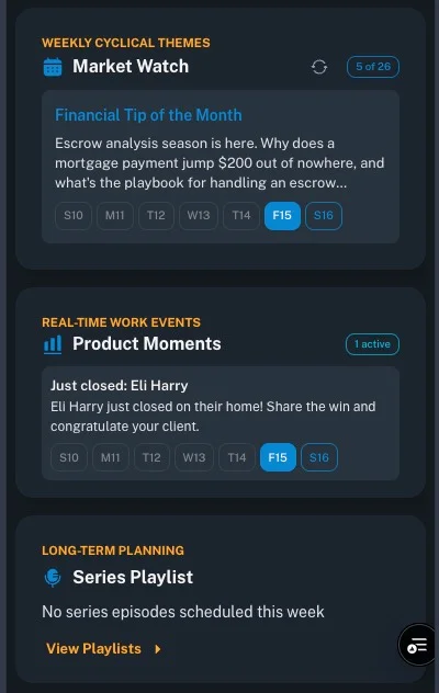 Content Planner — Market Watch and Product Moments